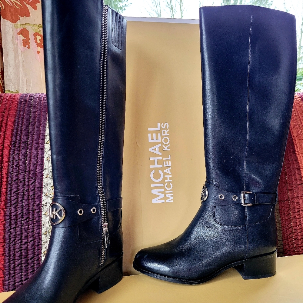 MICHAEL KORS LEATHER BOOTS 5.5M